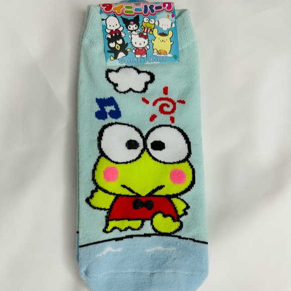 Sanrio Comfortable & Versatile Women's Short 2 Socks Bundle Keroppi & My Melody - Picture 2 of 3
